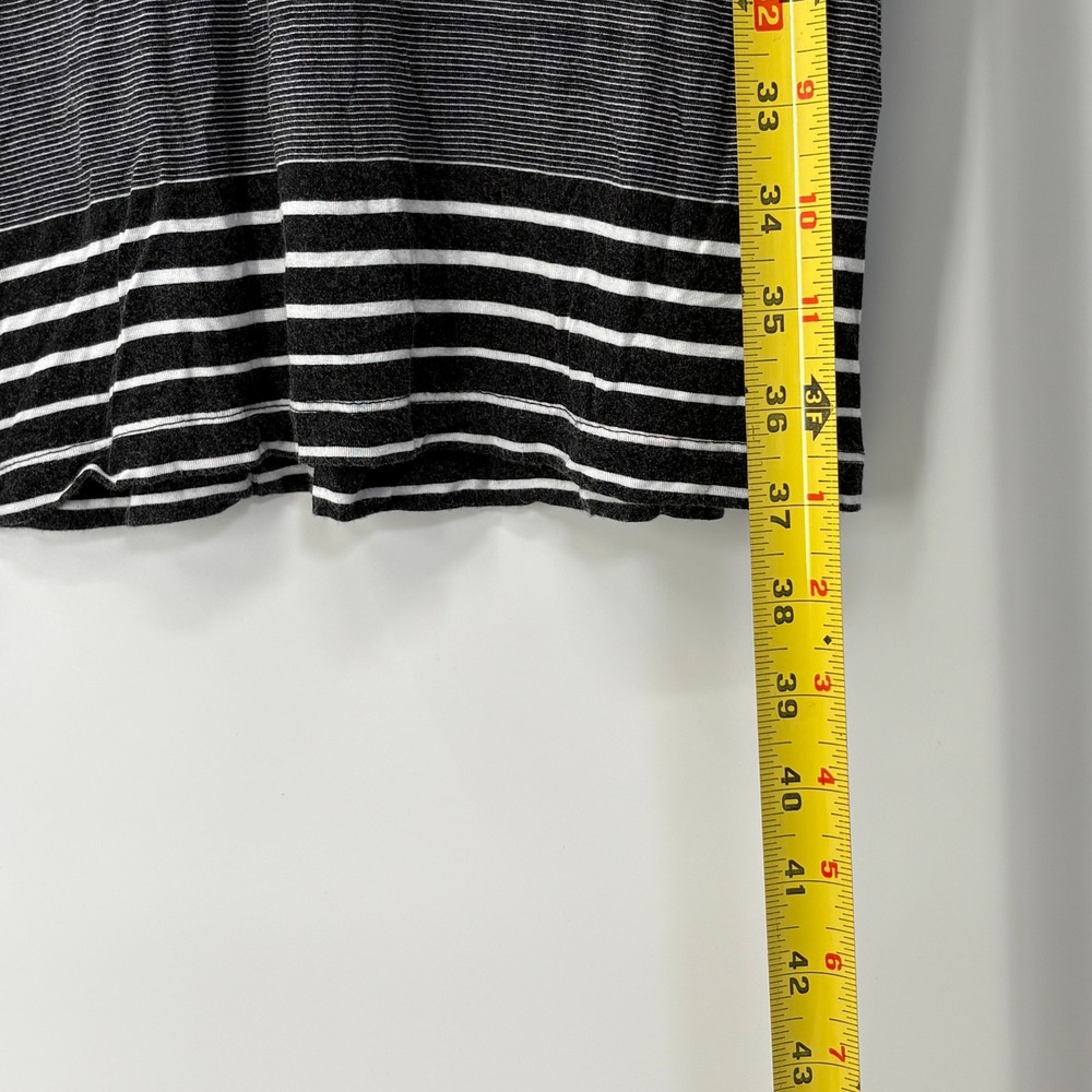 AGB Dress Womens Large Black White Multi Directional Stripe Sheath Dress 0360J35 - Picture 4 of 10
